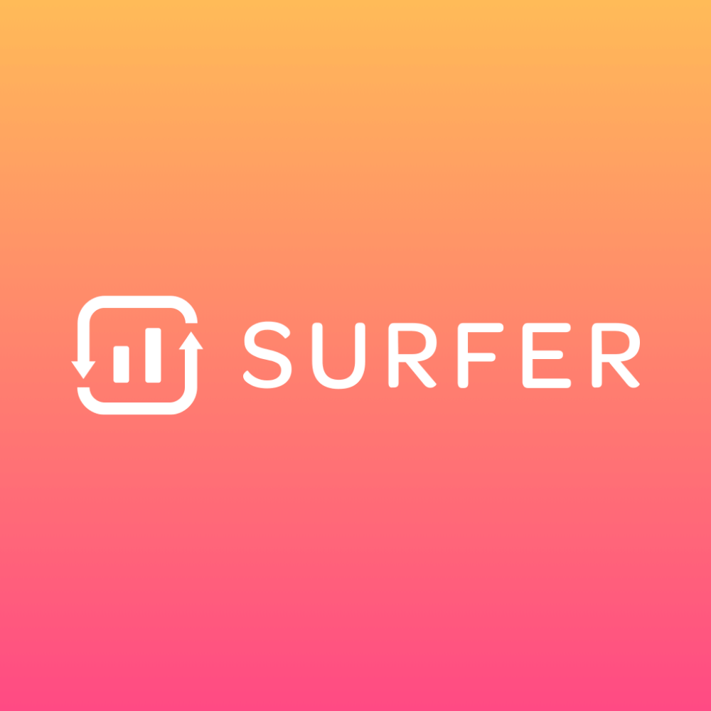 Surfer SEO Logos white